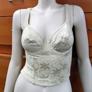 HALF BODY SHAPER BONDED UNDERWIRE BRA WIDE STRAPS